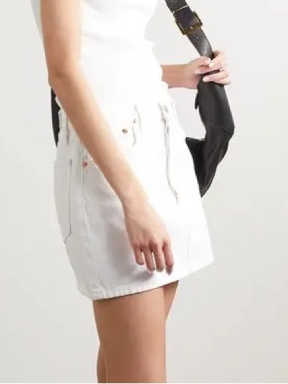 Levi’s RE/DONE White Denim Mini Skirt